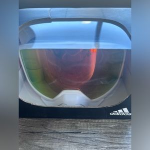 Adidas Blackland Dirt Skiing Goggles White Shiny/Purple